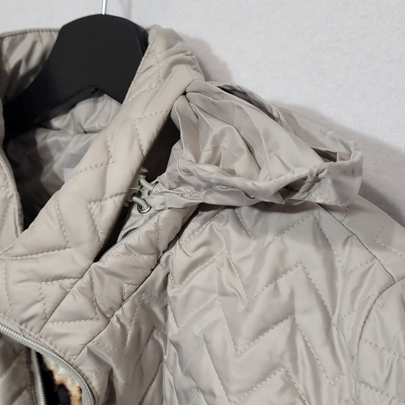laundry by shelli segal Light Gray Puffer Coat Size XL - Picture 11 of 13